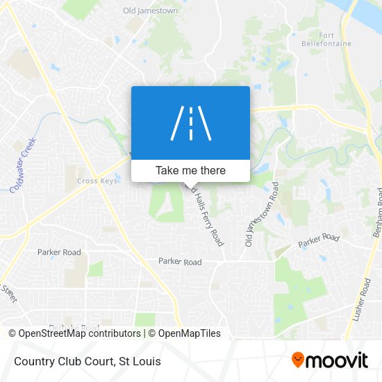 Country Club Court map