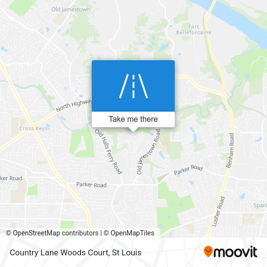 Country Lane Woods Court map