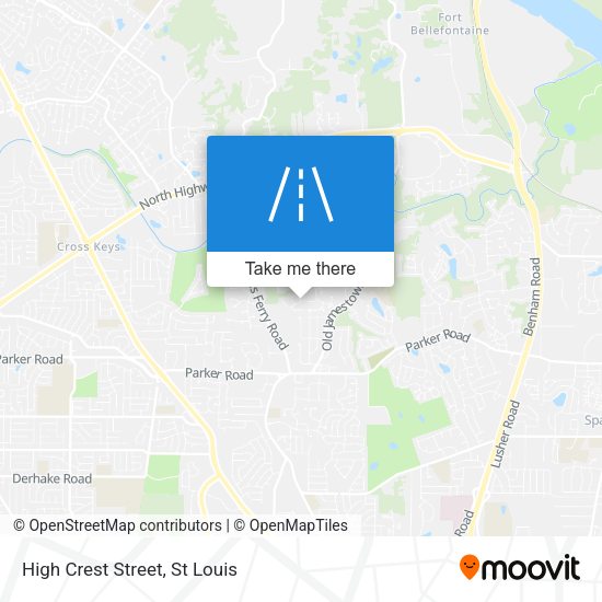 Mapa de High Crest Street