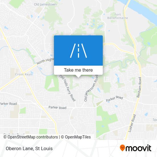Mapa de Oberon Lane