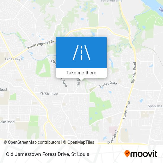Mapa de Old Jamestown Forest Drive