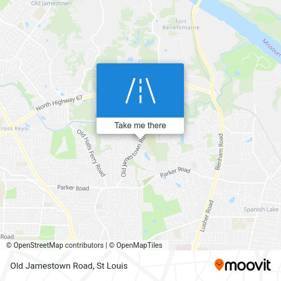 Old Jamestown Road map