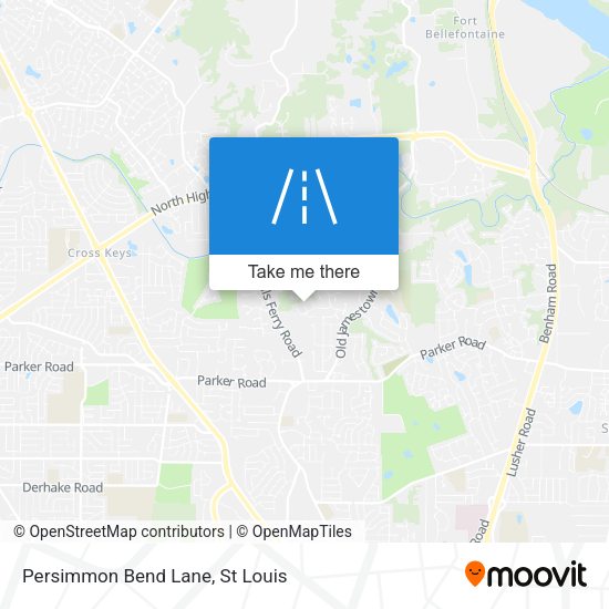 Mapa de Persimmon Bend Lane