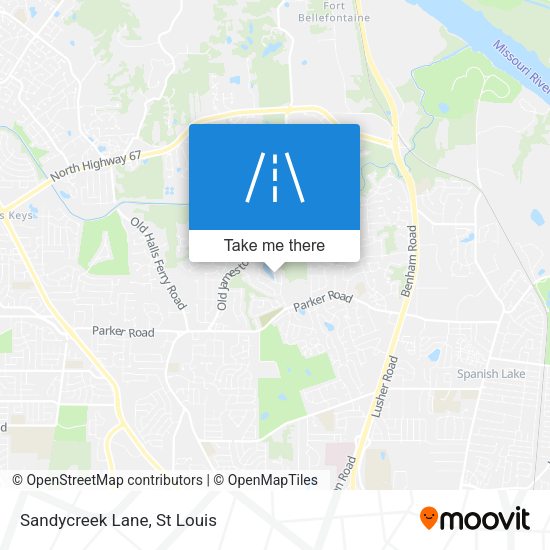 Mapa de Sandycreek Lane