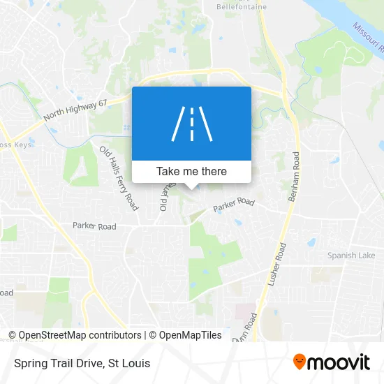 Spring Trail Drive map