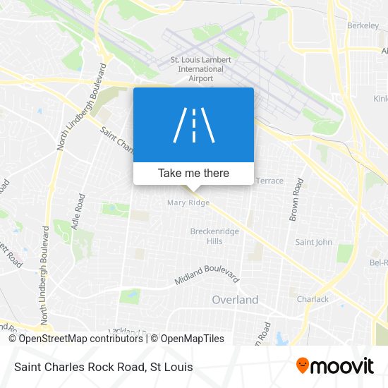 Saint Charles Rock Road map
