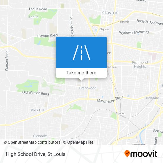 High School Drive map