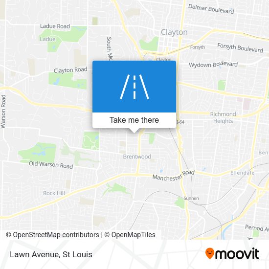 Mapa de Lawn Avenue