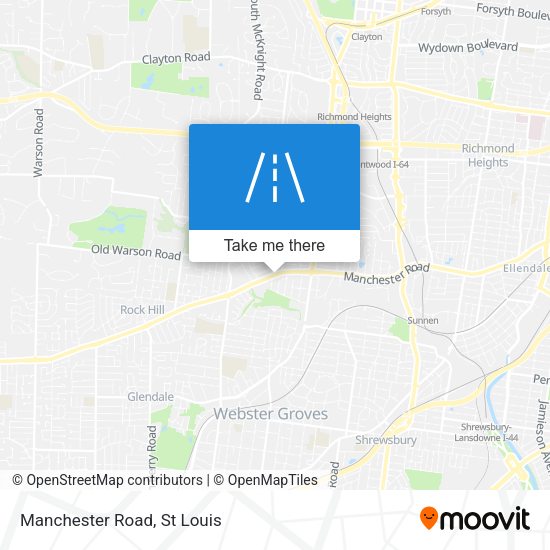 Manchester Road map