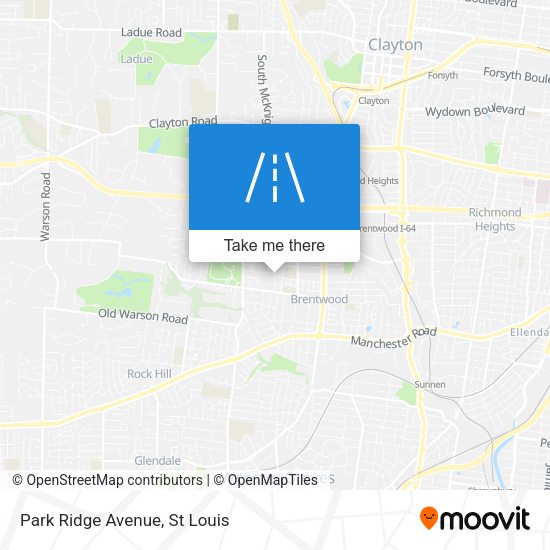 Mapa de Park Ridge Avenue