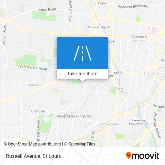 Mapa de Russell Avenue