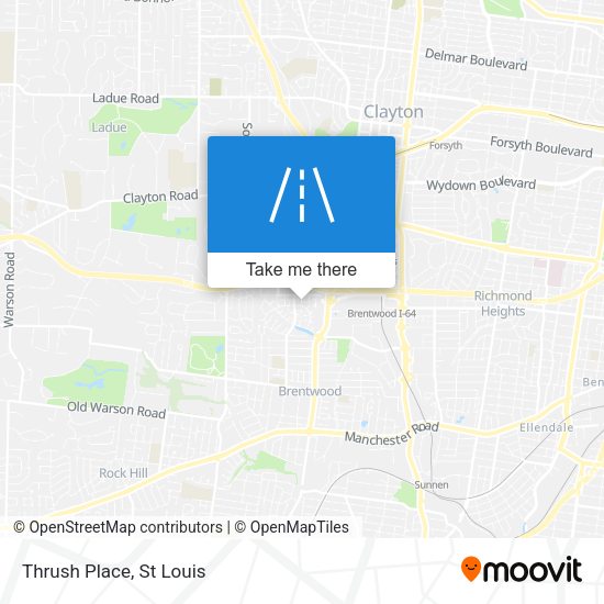 Mapa de Thrush Place