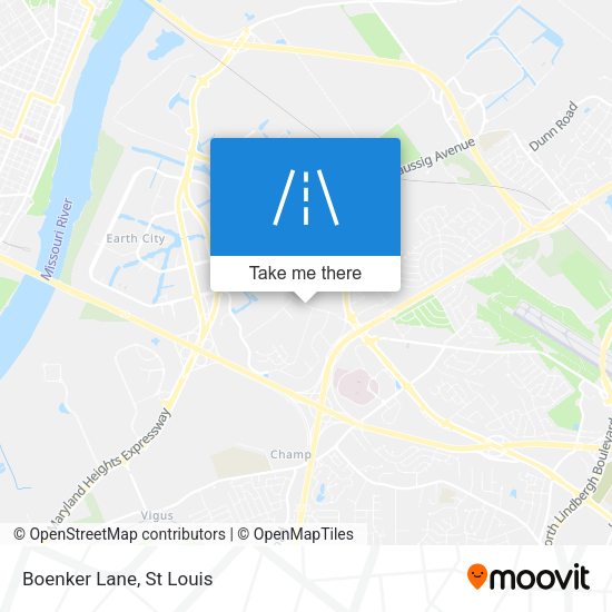 Mapa de Boenker Lane