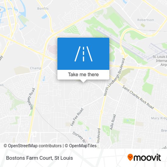 Mapa de Bostons Farm Court