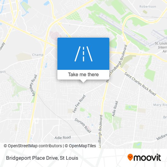 Mapa de Bridgeport Place Drive
