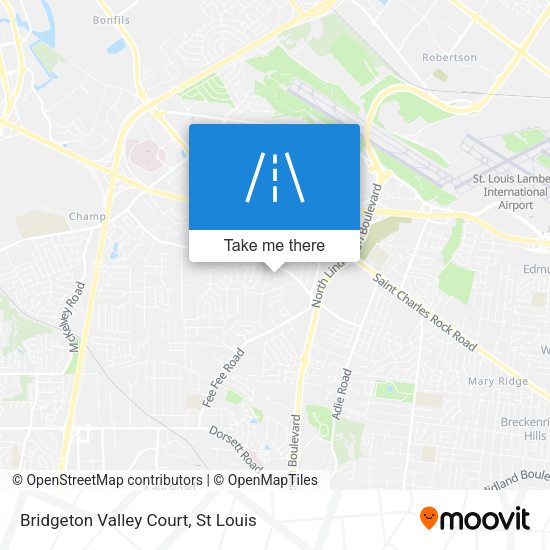 Mapa de Bridgeton Valley Court