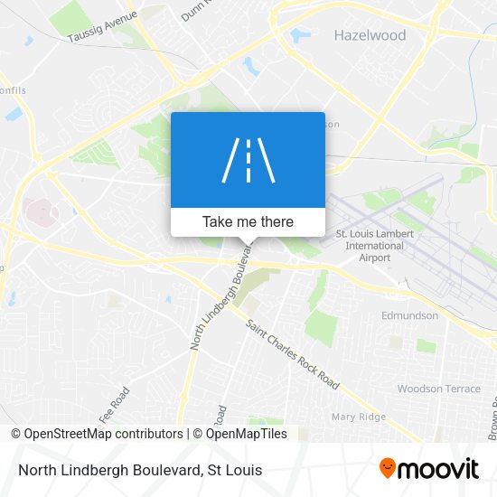 North Lindbergh Boulevard map