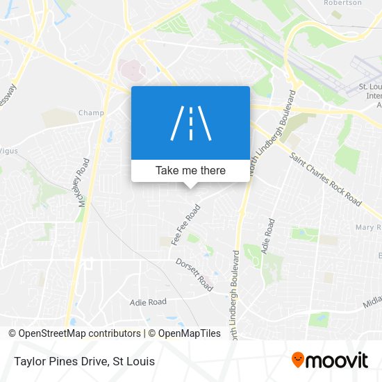 Taylor Pines Drive map