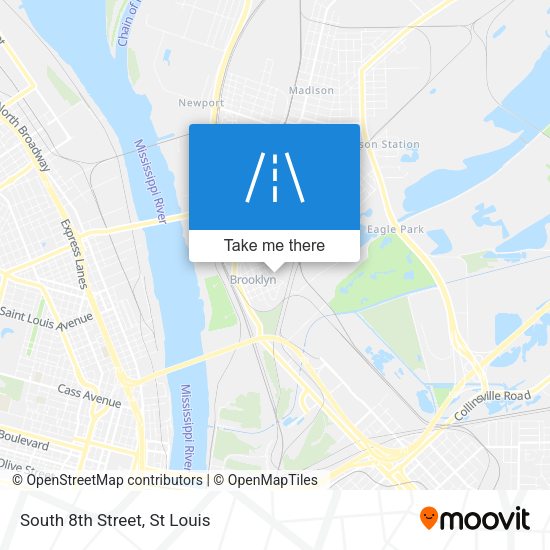 Mapa de South 8th Street