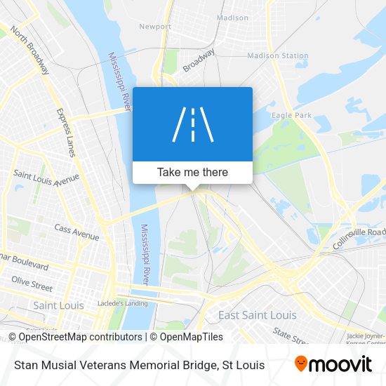 Mapa de Stan Musial Veterans Memorial Bridge