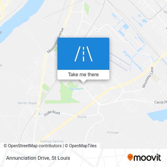 Annunciation Drive map