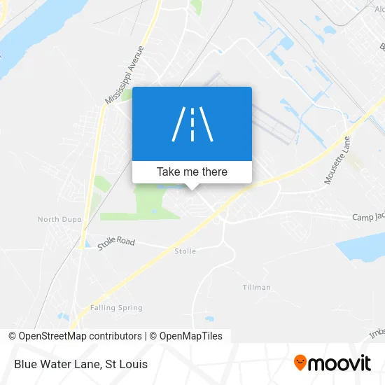 Blue Water Lane map
