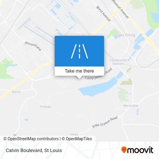 Mapa de Calvin Boulevard