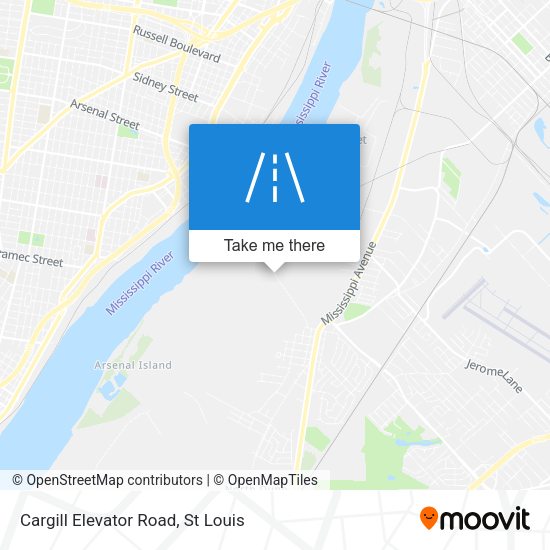 Cargill Elevator Road map