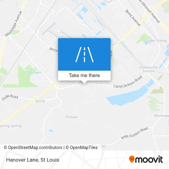 Hanover Lane map