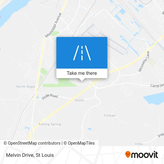 Melvin Drive map