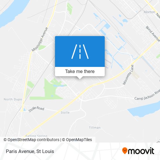 Paris Avenue map