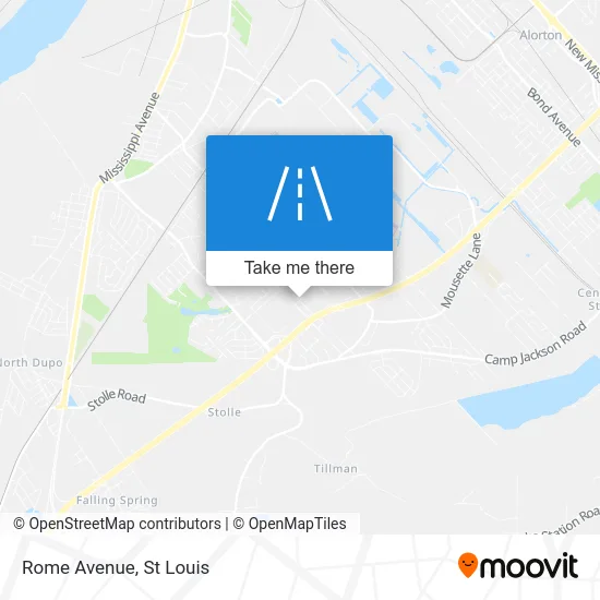 Rome Avenue map