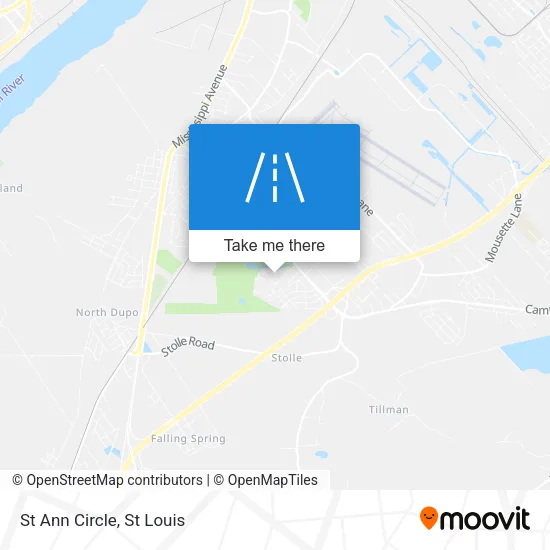 St Ann Circle map