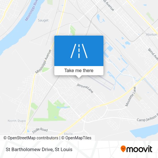 St Bartholomew Drive map