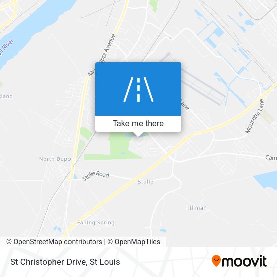 St Christopher Drive map