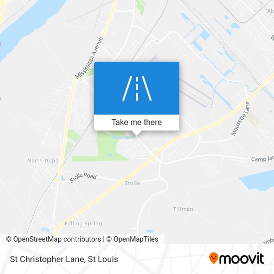 St Christopher Lane map