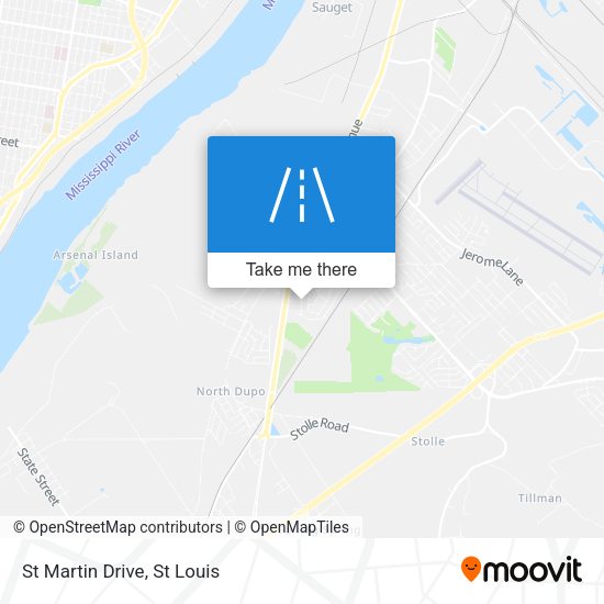 Mapa de St Martin Drive