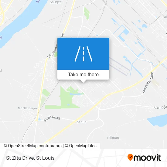 St Zita Drive map