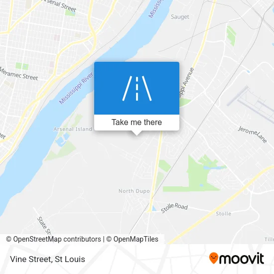 Vine Street map