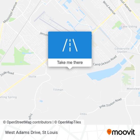 Mapa de West Adams Drive