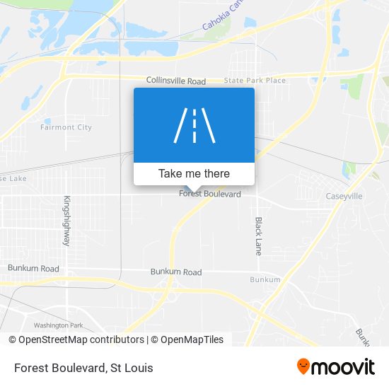 Forest Boulevard map