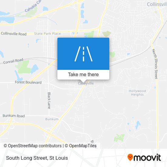 South Long Street map