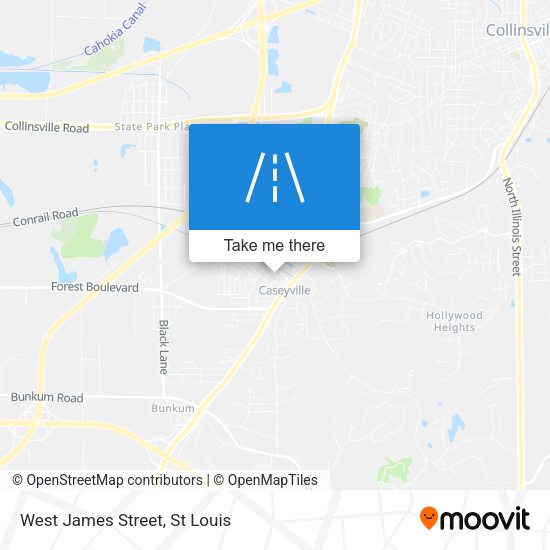 Mapa de West James Street