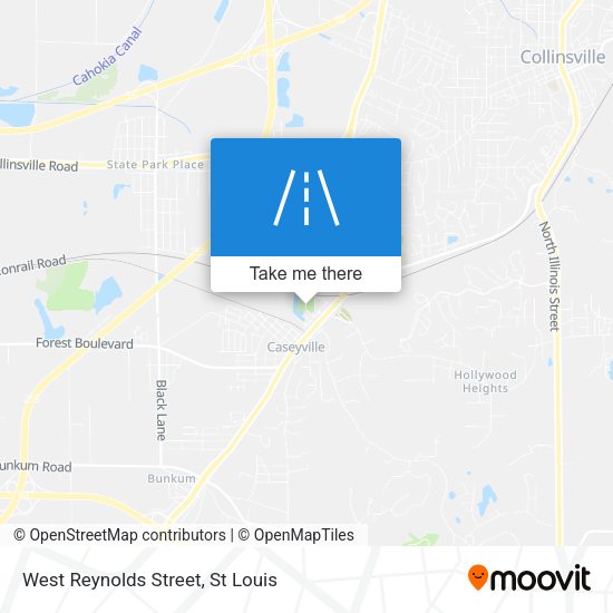 West Reynolds Street map
