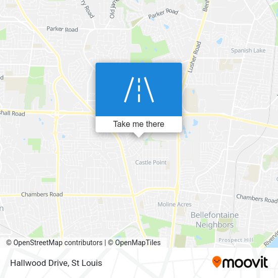 Mapa de Hallwood Drive