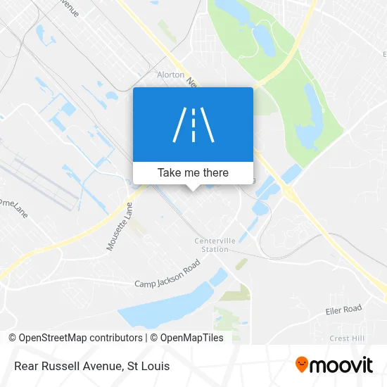 Rear Russell Avenue map