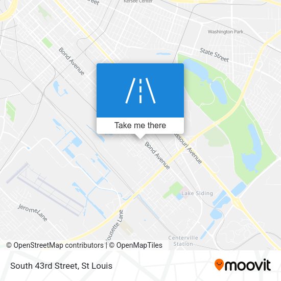 Mapa de South 43rd Street
