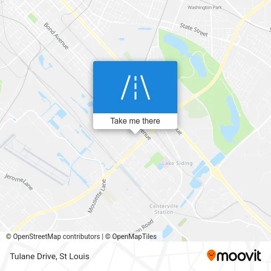 Tulane Drive map