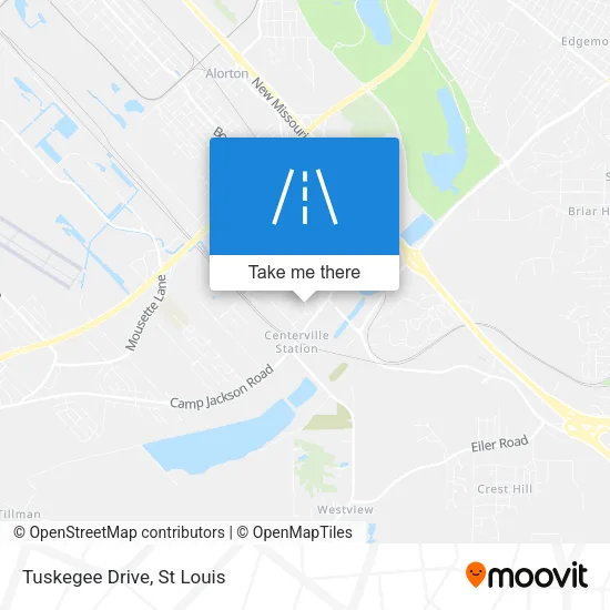 Tuskegee Drive map