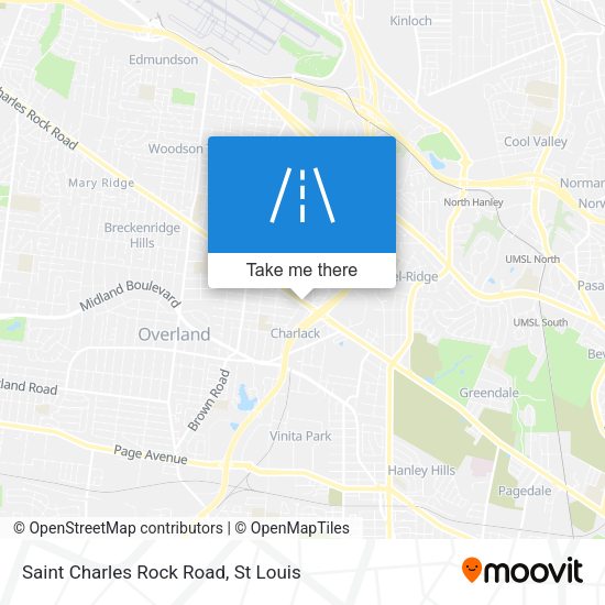 Mapa de Saint Charles Rock Road